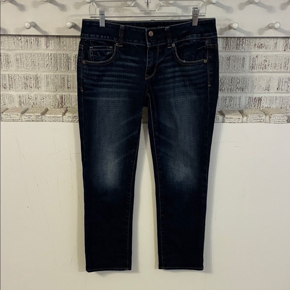 American Eagle Outfitters Women’s Dark Blue Artist Denim Jeans 8 Regular